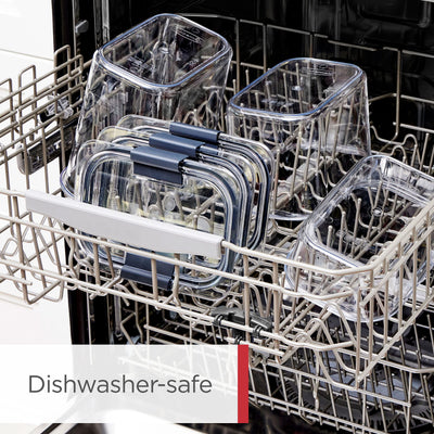 Rubbermaid Brilliance next to measuring cup showing true 16-cup capacity clarity