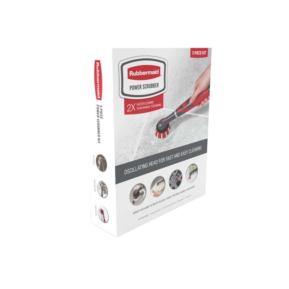 Rubbermaid cabezal XL limpiando una bañera para cubrir superficies grandes