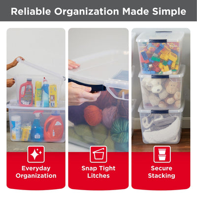 Rubbermaid Cleverstore recessed handle close detail, easy carrying and balanced grip