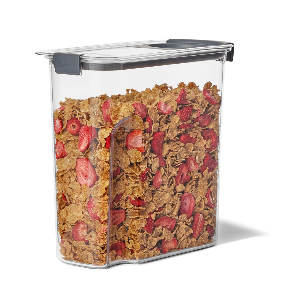 Rubbermaid etiqueta lateral legible mostrando información del producto