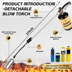 RUBDARK detachable 37-inch angled arm demonstrating upright reach and safety