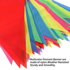 rubfac long strand hung outdoors highlighting bold colors and impact