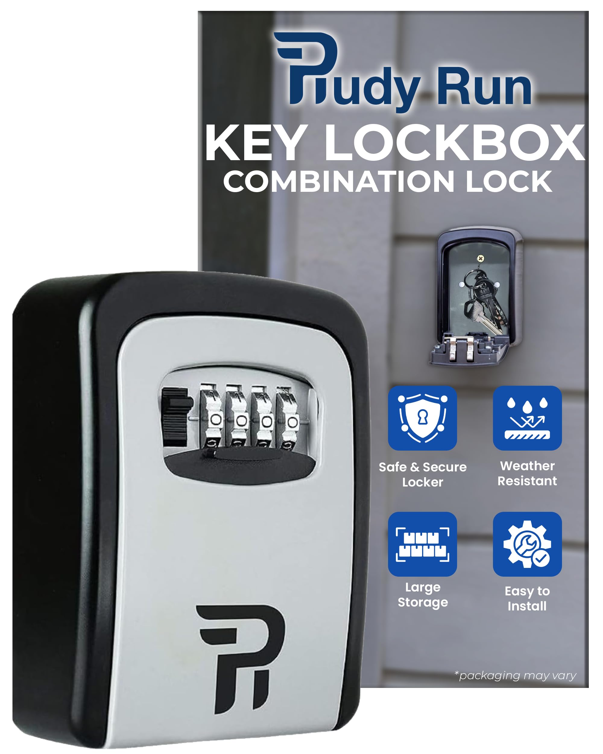 RUDY RUN front view showing sturdy metal exterior and secure appearance