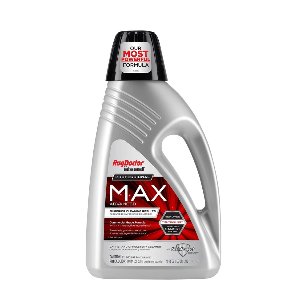 Rug Doctor by BISSELL frente del producto mostrando envase y marca, limpieza potente