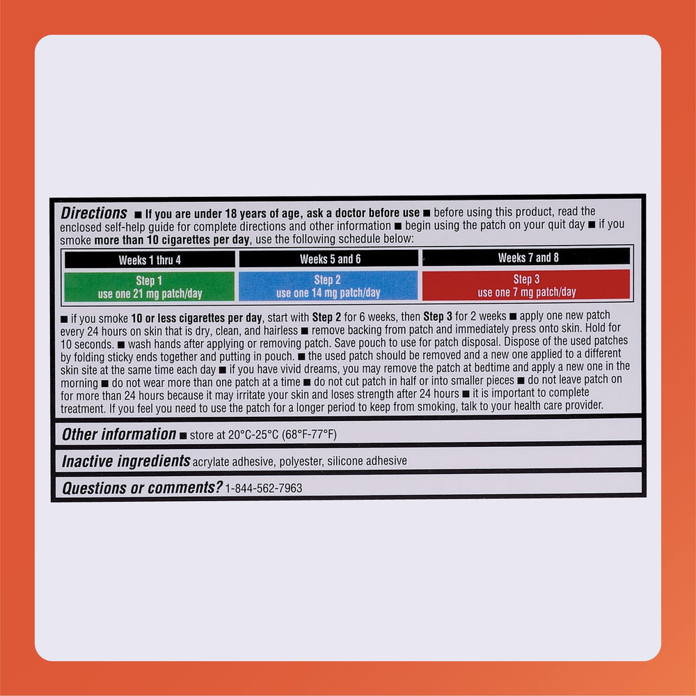RUGBY LABORATORIES etiqueta con instrucciones y puntos clave del producto