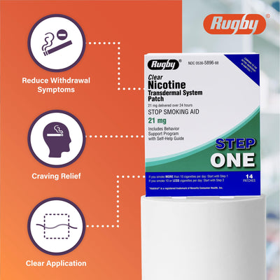 RUGBY LABORATORIES parche aplicado en brazo demostrando uso discreto y continuo