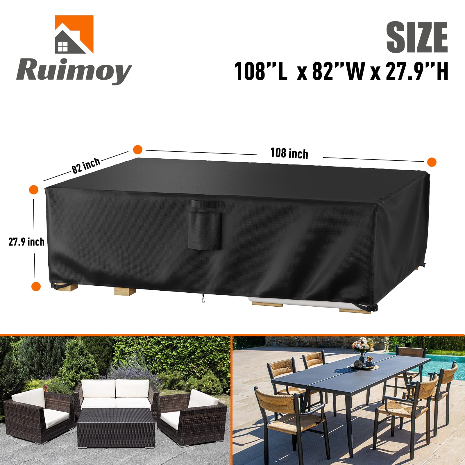 Ruimoy taped seam close-up illustrating waterproof seam protection benefit