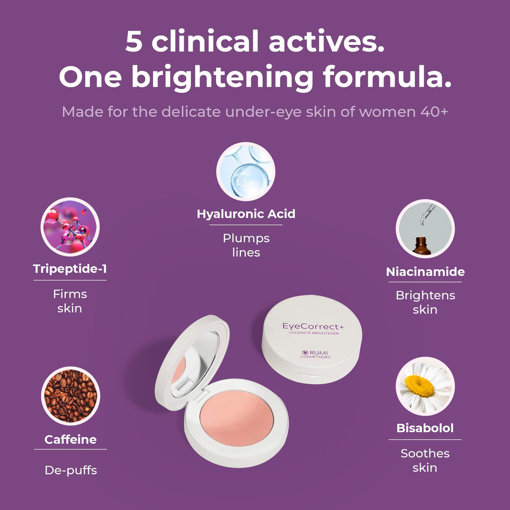 Rumi Cosmetiques etiqueta con ingredientes activos y beneficios claros