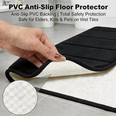 RUN HELIX detalle del respaldo de PVC antideslizante con agarre seguro