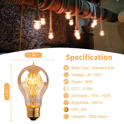 runquiz bombilla encendida colgando creando luz cálida y ambiente acogedor