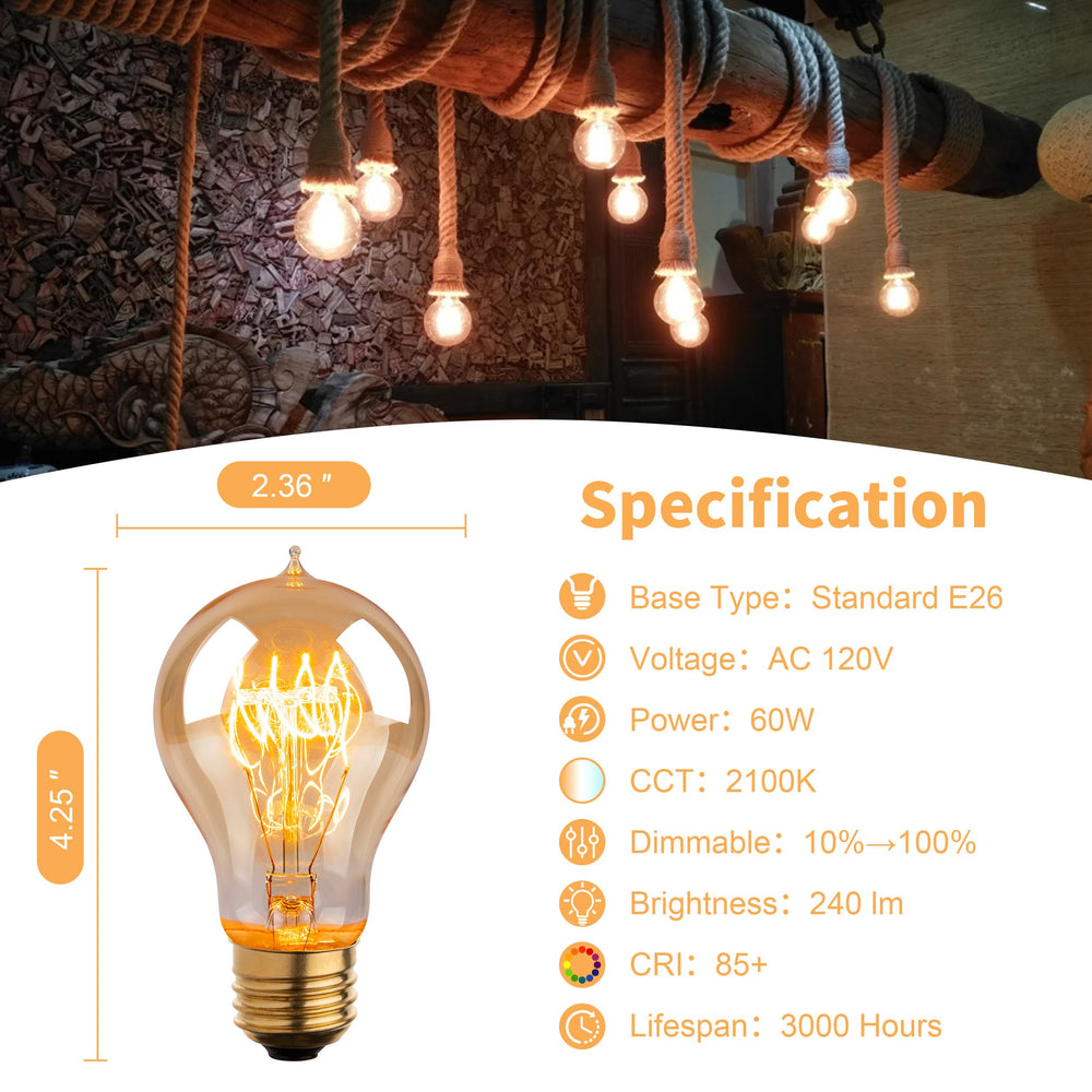 runquiz bombilla encendida colgando creando luz cálida y ambiente acogedor