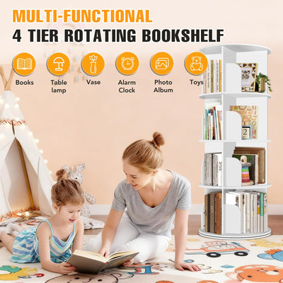 RUNSUNSPRI organized books and handbags on tower showing versatile storage benefit