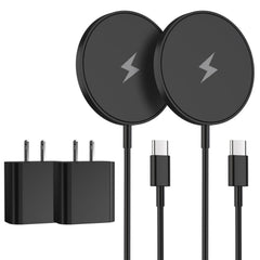Rvelon cargador frontal pack mostrando dos unidades y adaptadores, carga rápida