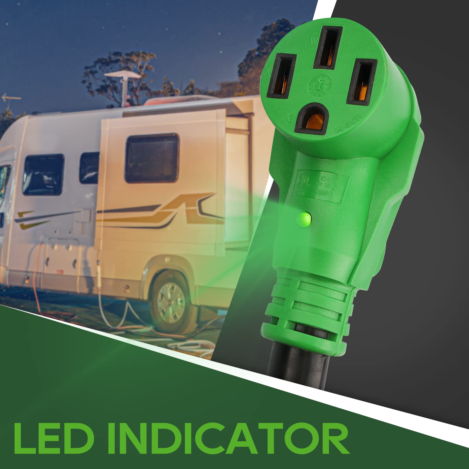 RVGUARD adaptador conectado en camping para uso práctico
