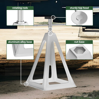 RVGUARD nested stack jacks compact for easy storage and transport