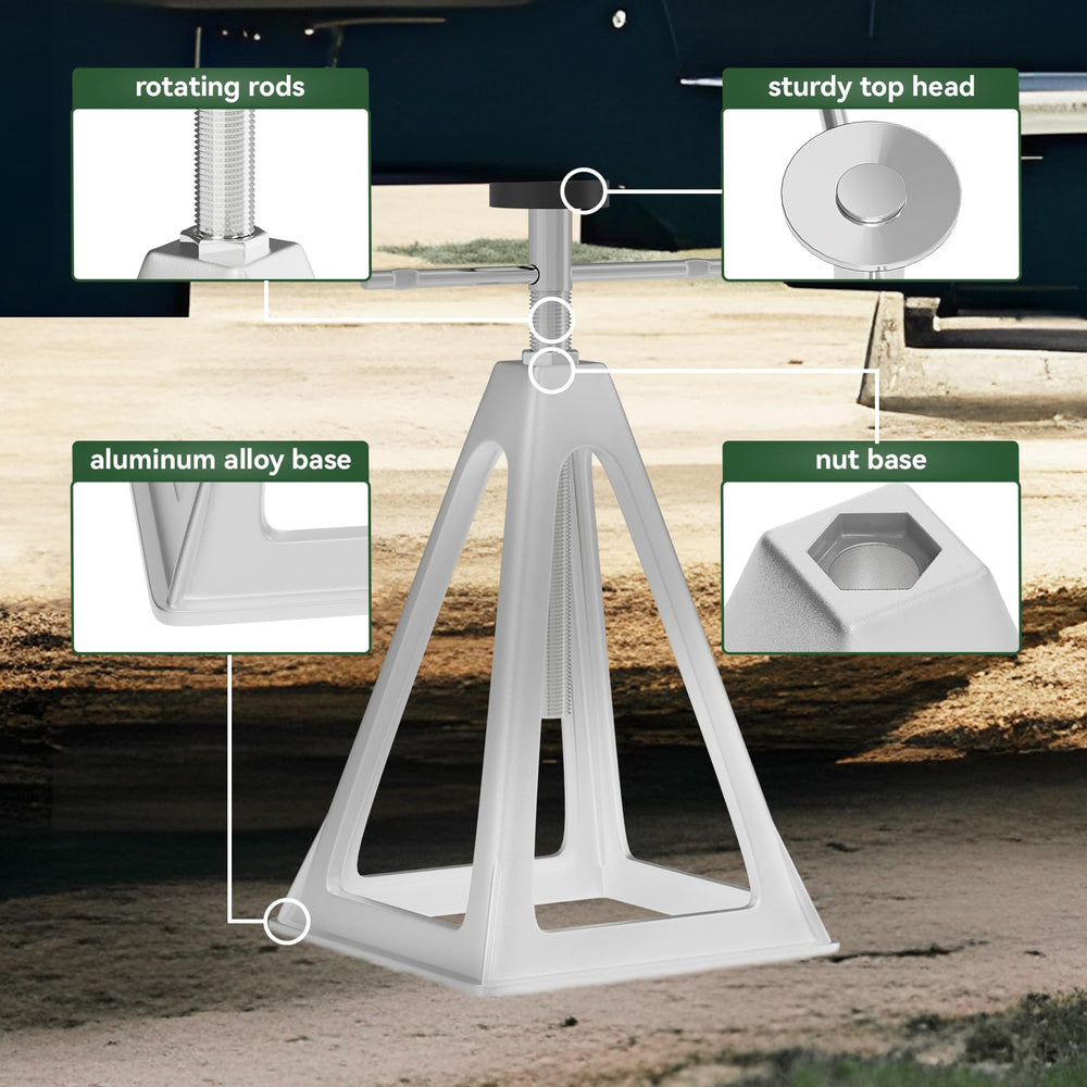 RVGUARD nested stack jacks compact for easy storage and transport