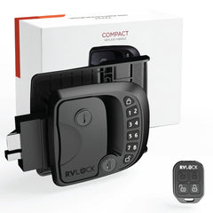 RVLock compact front view showing slim keypad and durable exterior for secure entry