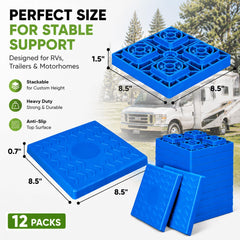 RVMATE blocks interlocking close-up highlighting secure stacked stability