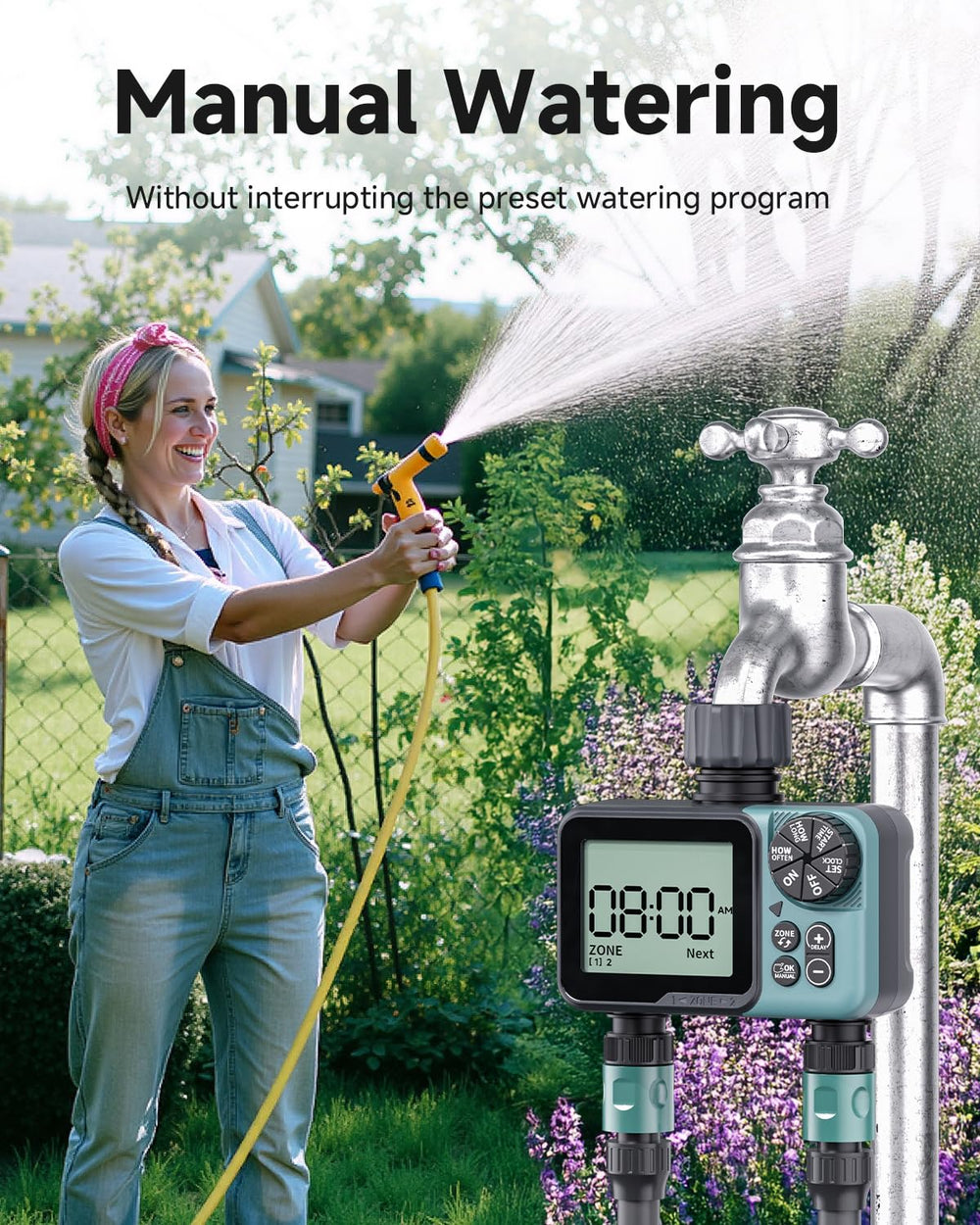 Rvwsx filtro metálico en primer plano protegiendo el sistema y agua limpia