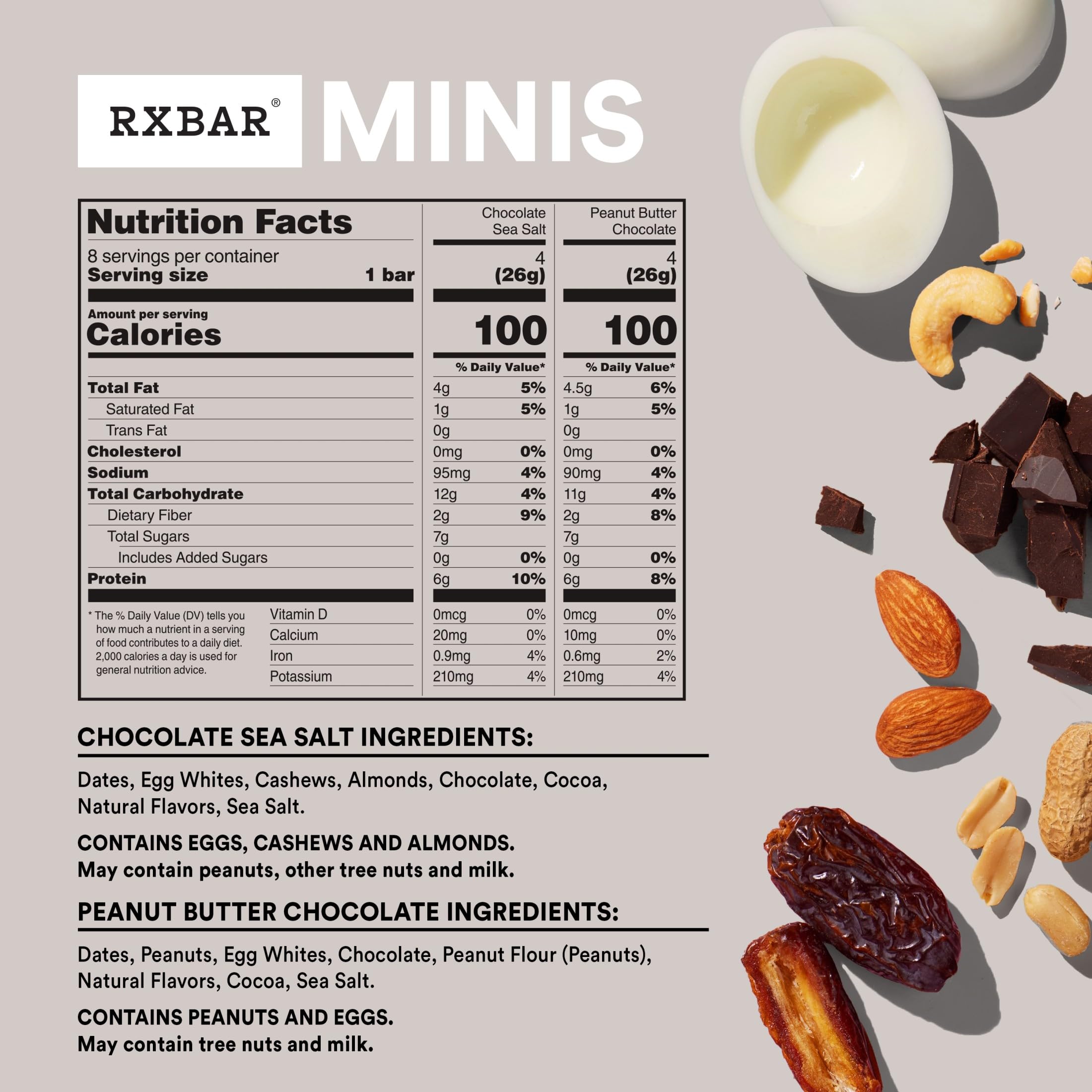 RXBAR colocada junto a café en desayuno rápido y sabroso
