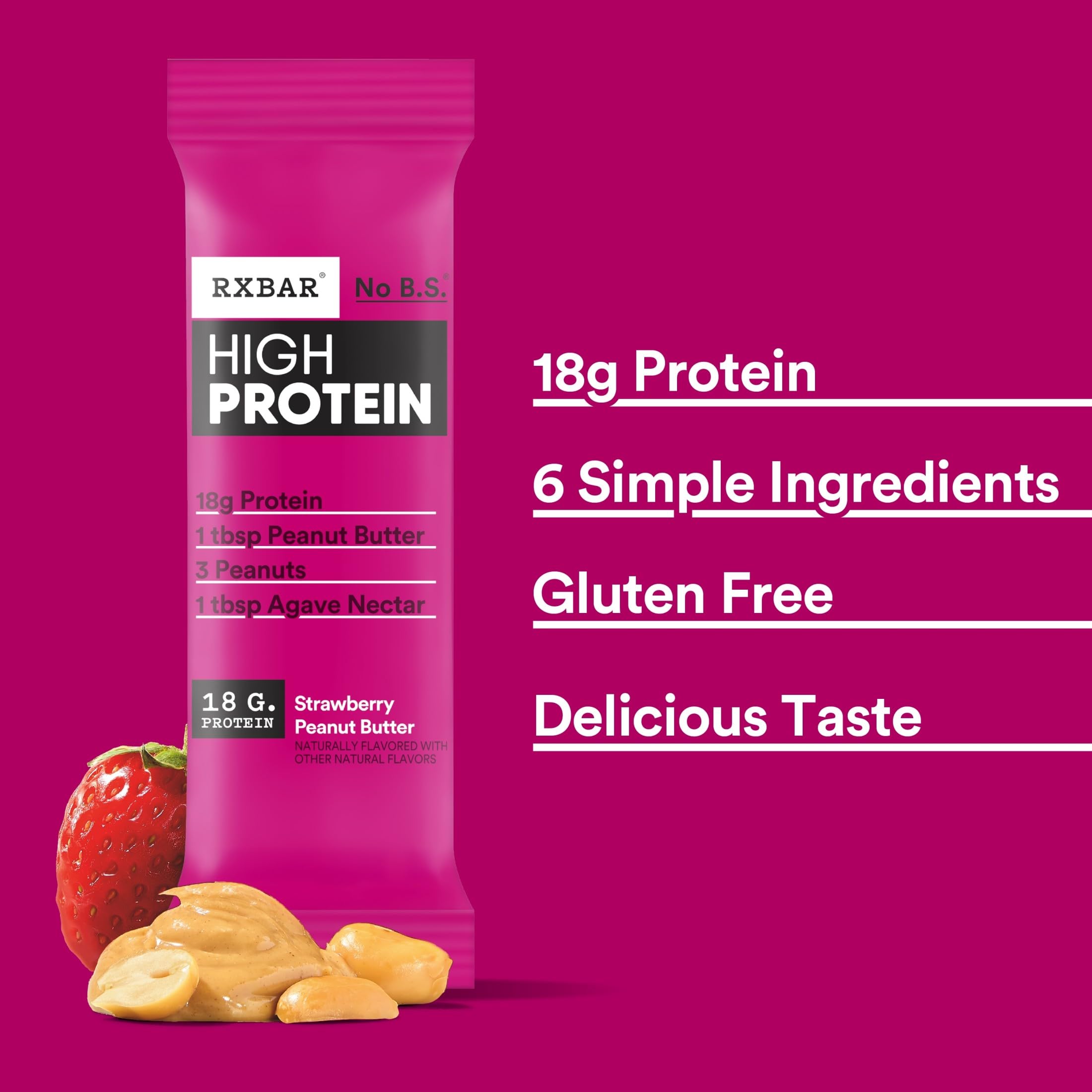 Barra RXBAR desempaquetada lista para comer, fácil de llevar y nutritiva