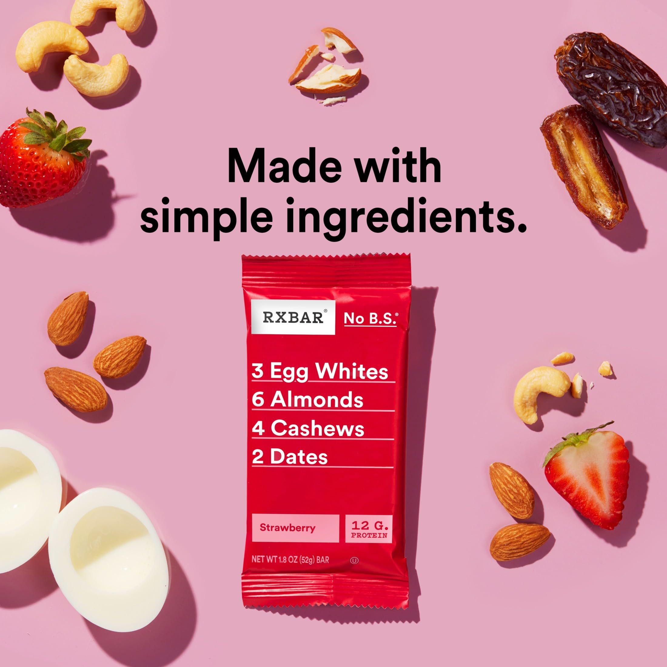 RXBAR barra en mano mostrando tamaño práctico para llevar y energía rápida