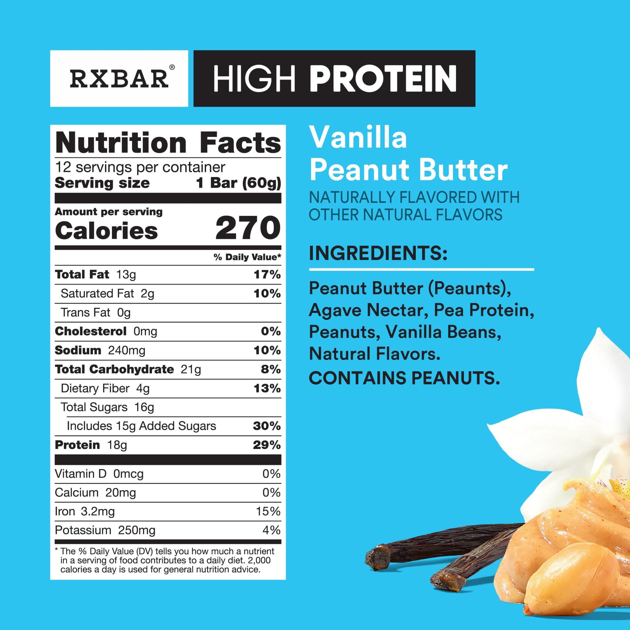 RXBAR textura de la barrita a primer plano, muestra suavidad y trozos crujientes