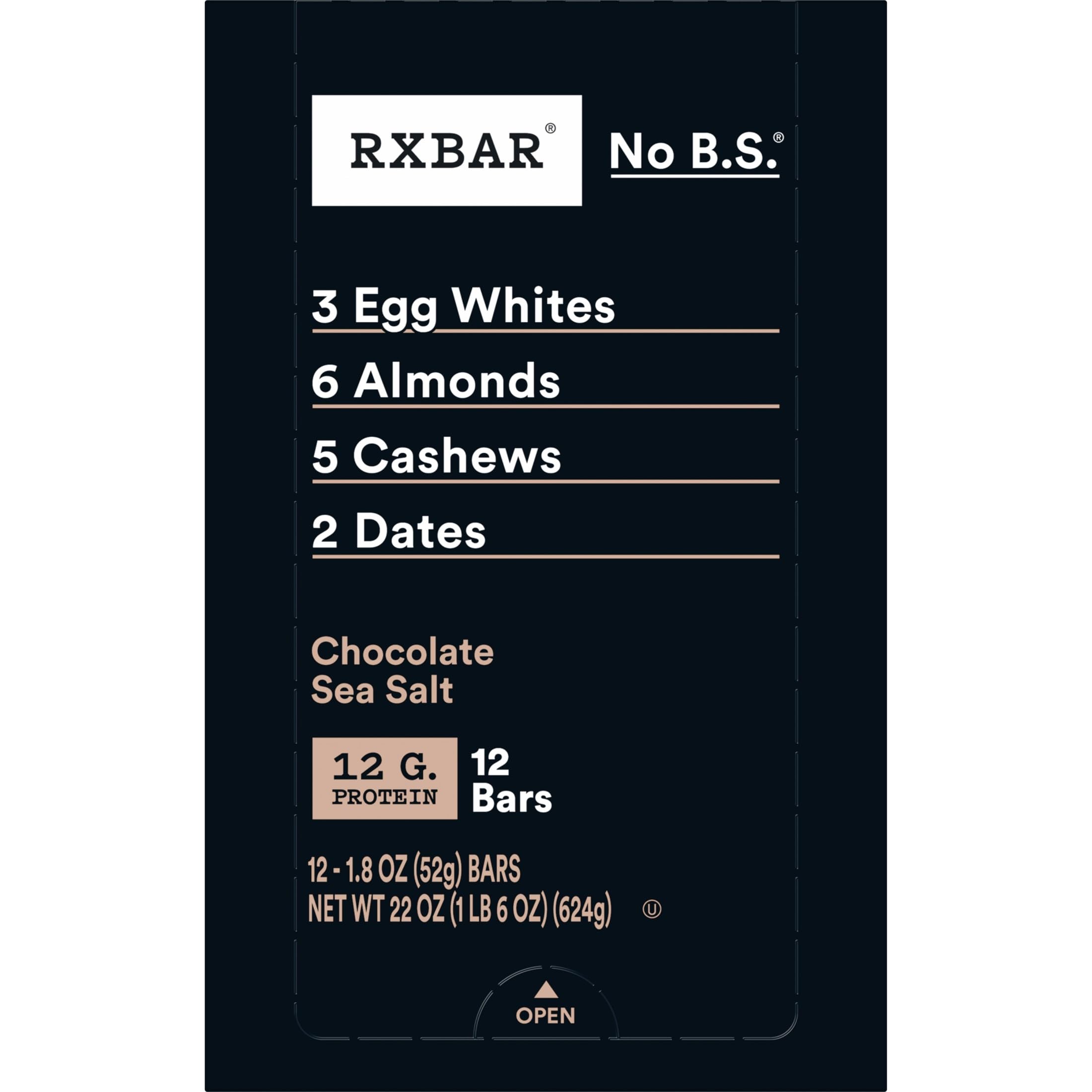 RXBAR caja de 12 barras para almacenamiento y suministro a largo plazo