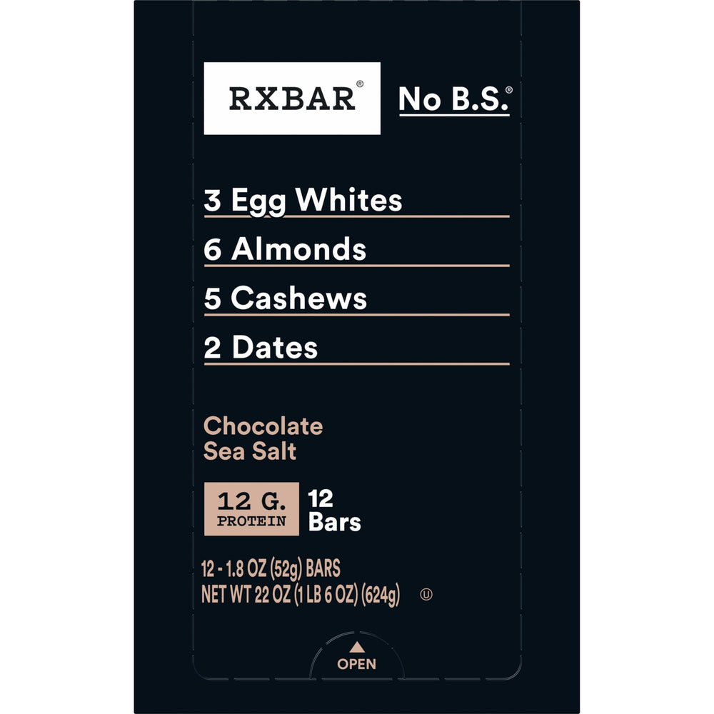 RXBAR caja de 12 barras para almacenamiento y suministro a largo plazo