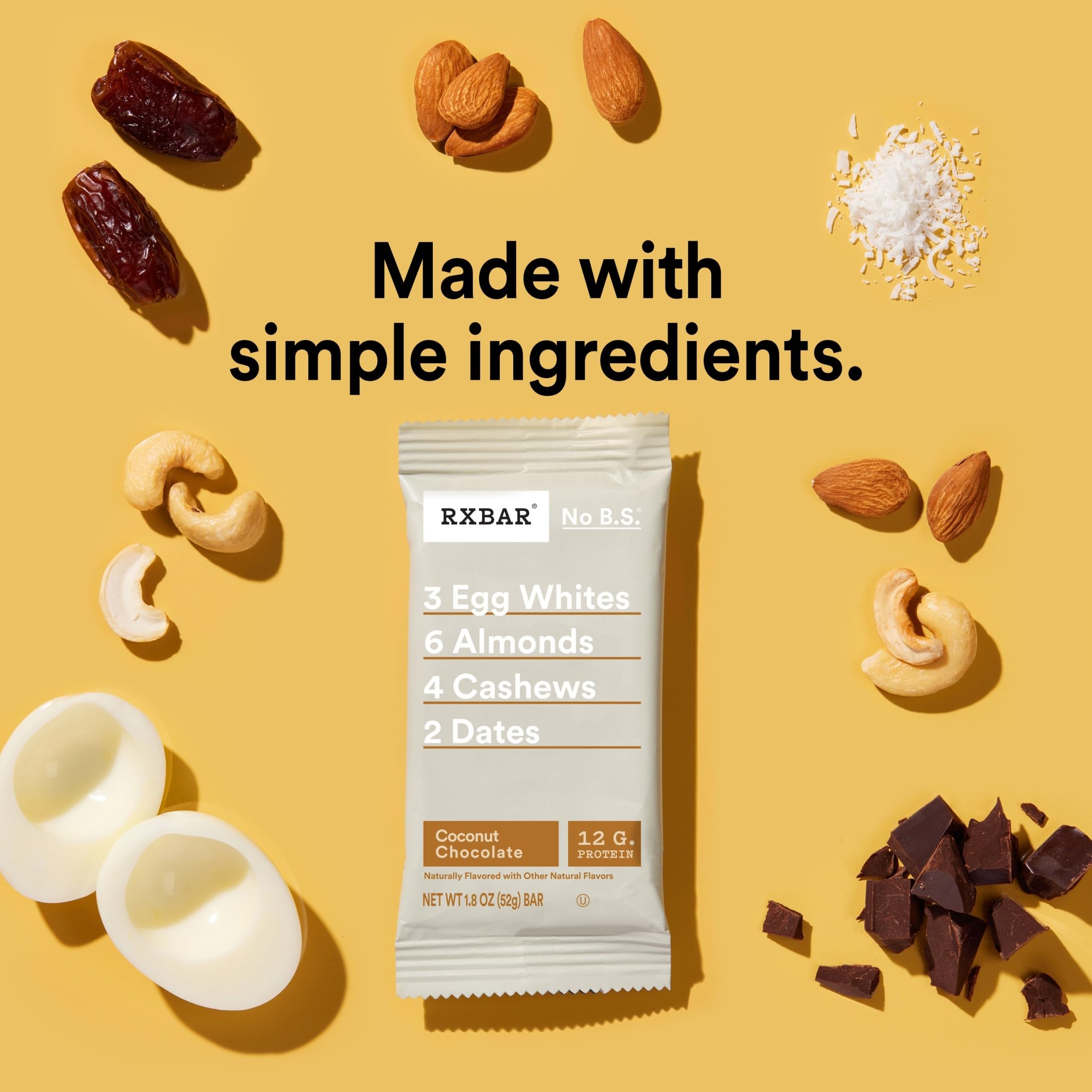 RXBAR barra individual en su envoltorio, lista para llevar