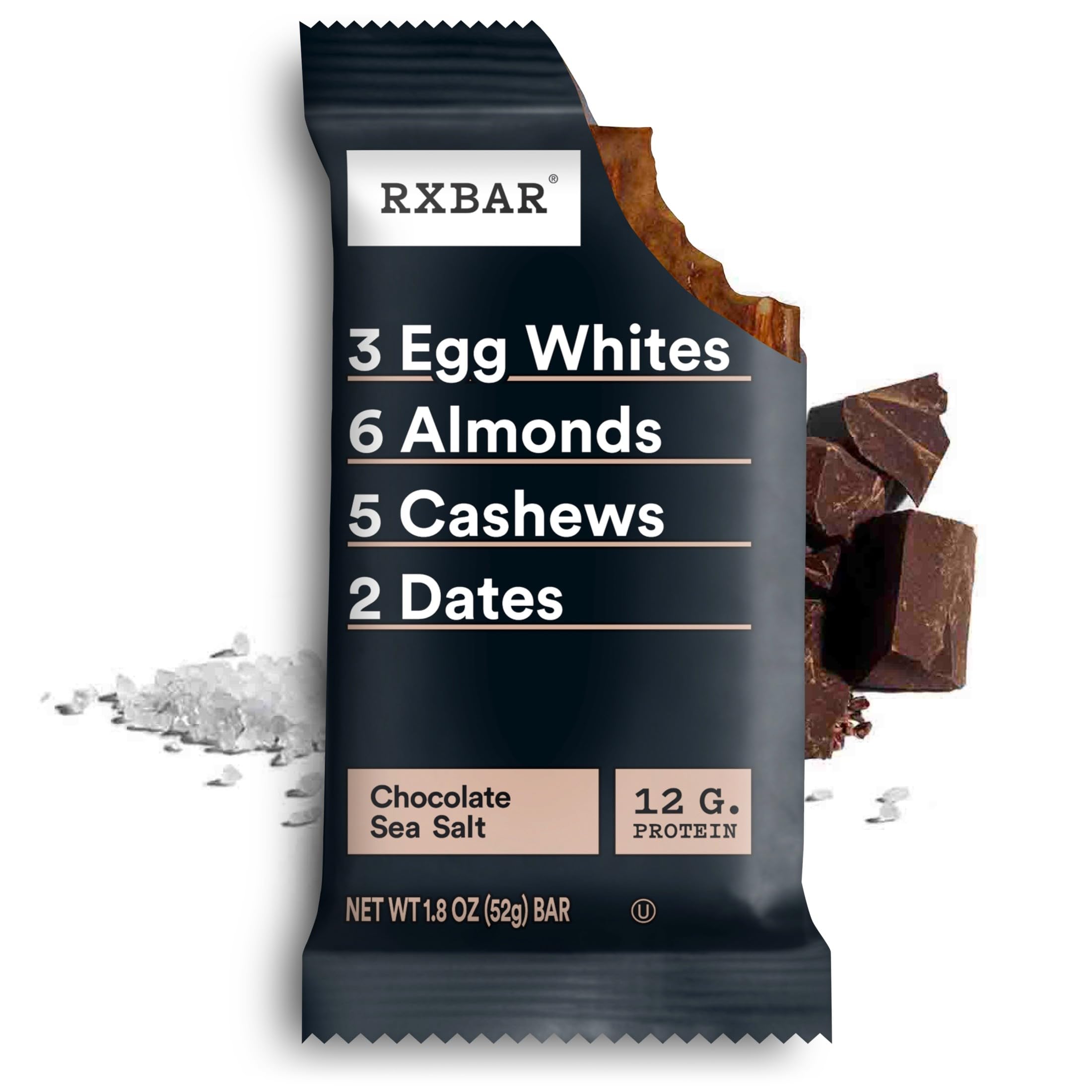RXBAR barra en mano demostrando tamaño portátil y conveniencia