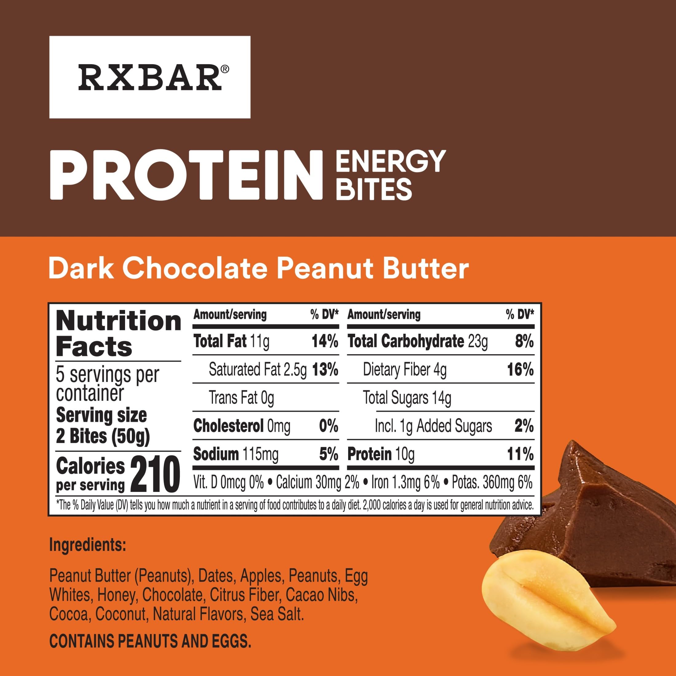 RXBAR etiqueta de ingredientes destacando componentes simples y naturales