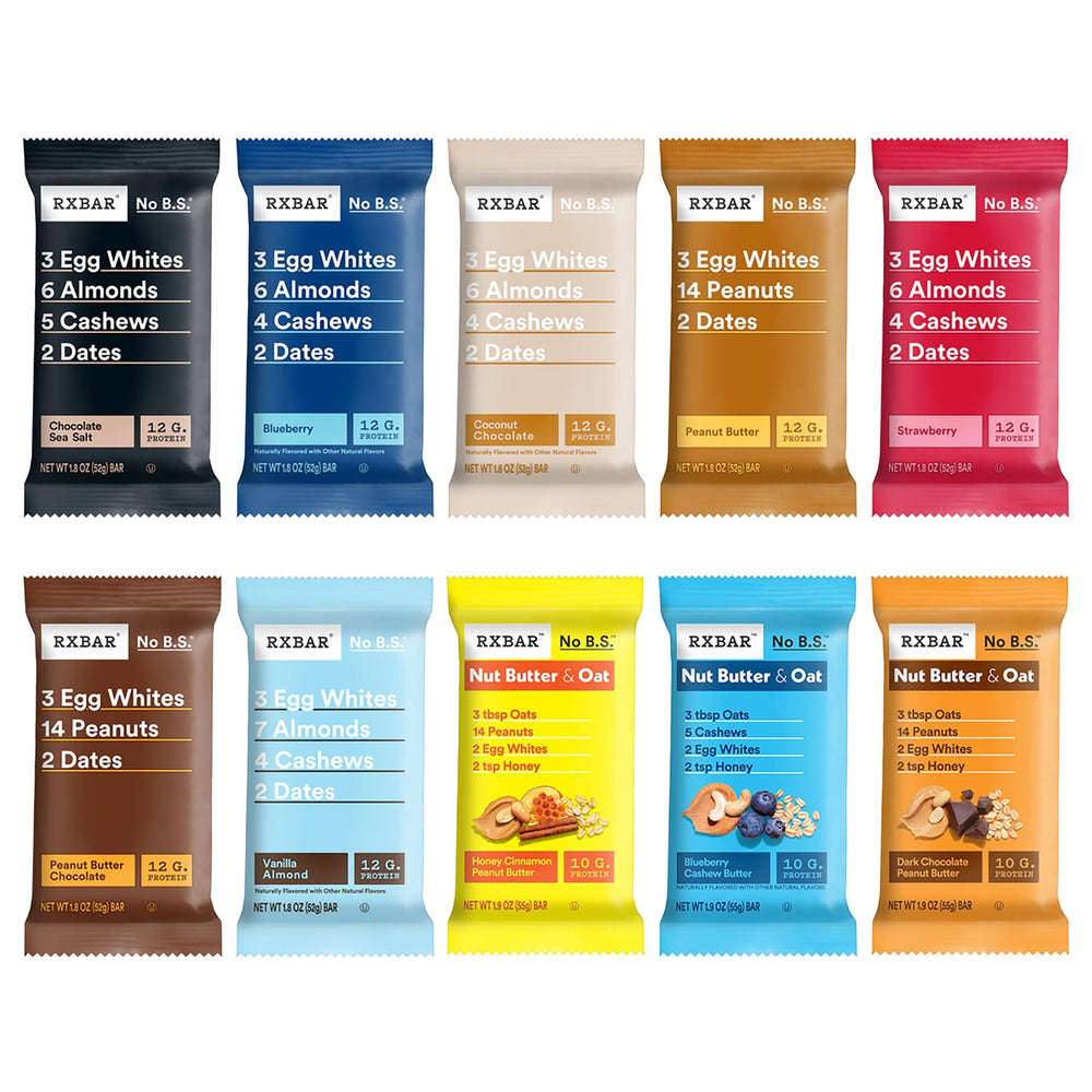 RXBAR etiqueta con ingredientes visibles transmitiendo transparencia