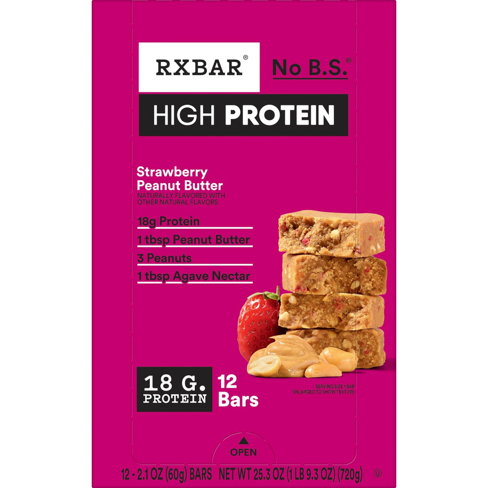 Disposición de los seis ingredientes principales de RXBAR destacando simplicidad