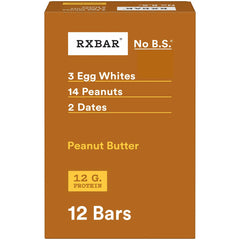 RXBAR frente de la caja mostrando 12 barras y conveniencia
