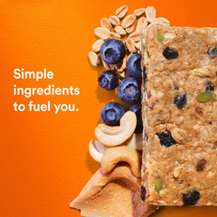 RXBAR porción con arándanos secos muestra sabor frutal y dulzor natural