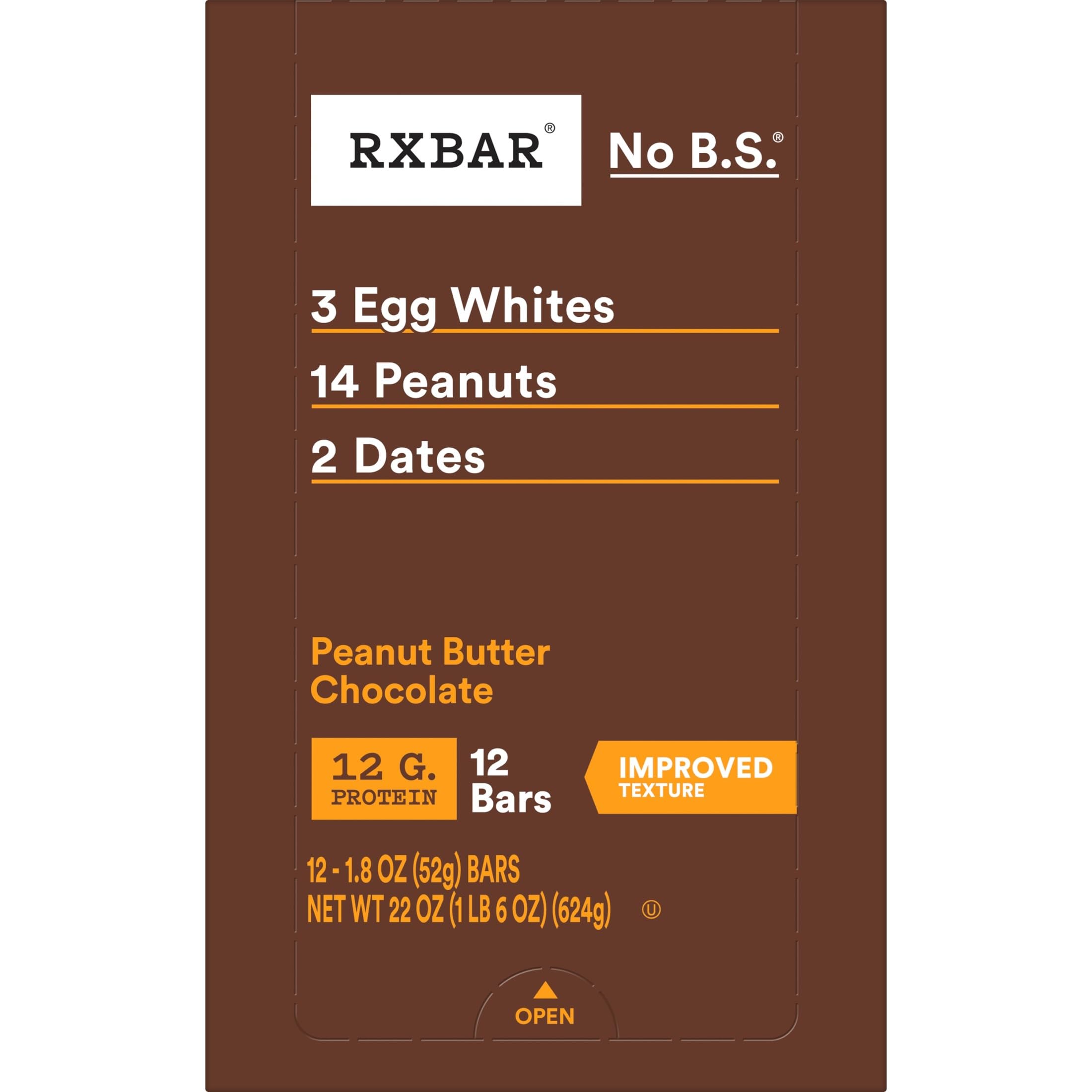 RXBAR etiqueta Kosher y "gluten free" destacando certificaciones importantes