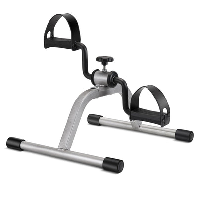 RYGEO front view of mini exercise bike showing compact frame and stability benefit