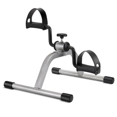 RYGEO front view of mini exercise bike showing compact frame and stability benefit