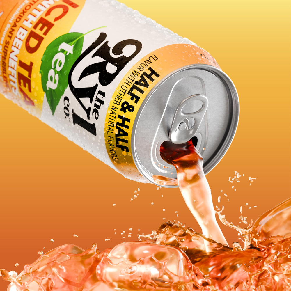 The Ryl Co lata abierta con hielo, mostrando frescura y consumo inmediato