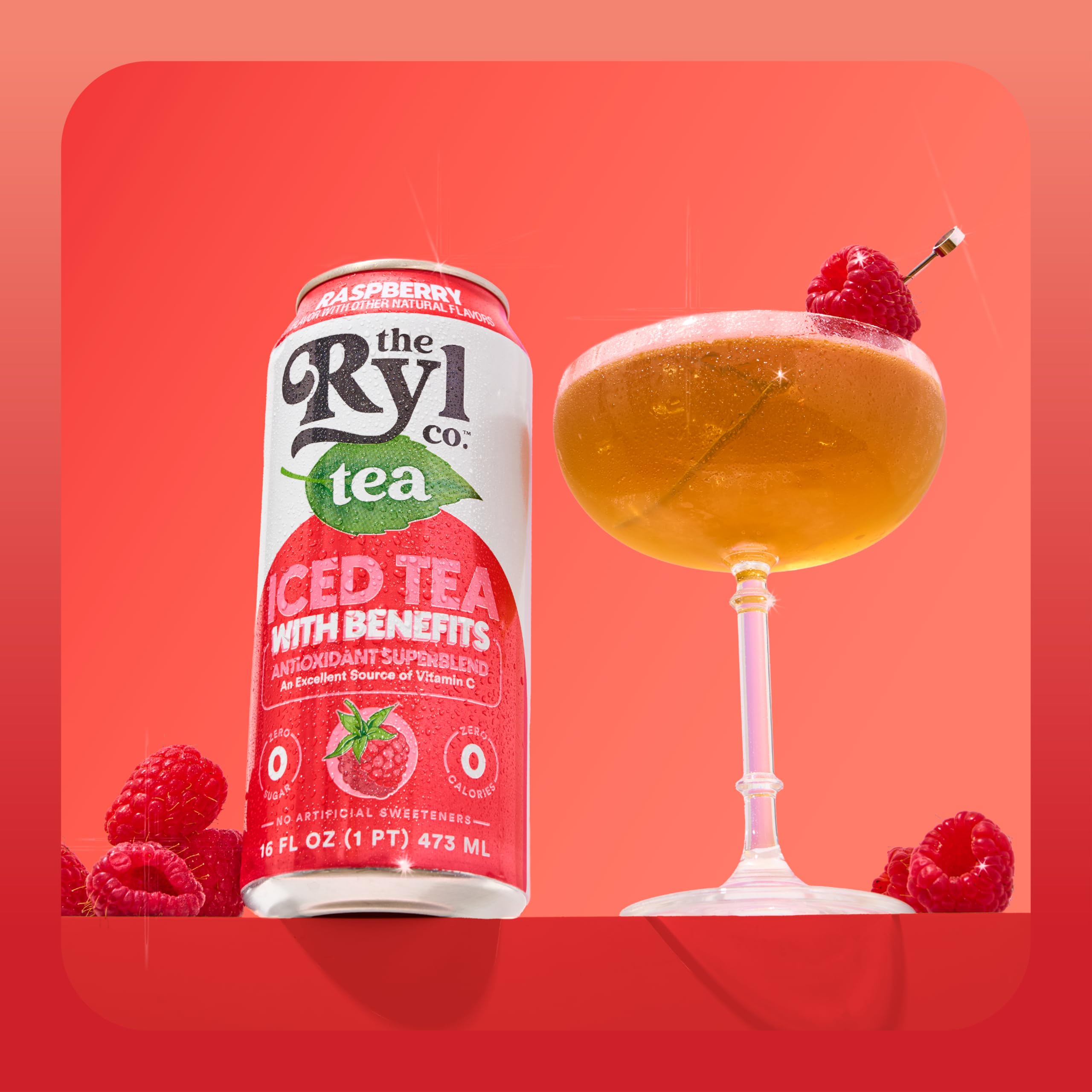 The Ryl Co latas agrupadas resaltando envase de aluminio reciclable