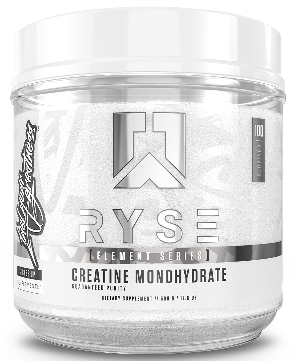 RYSE Up Supplements envase frontal mostrando etiqueta clara y beneficios limpios