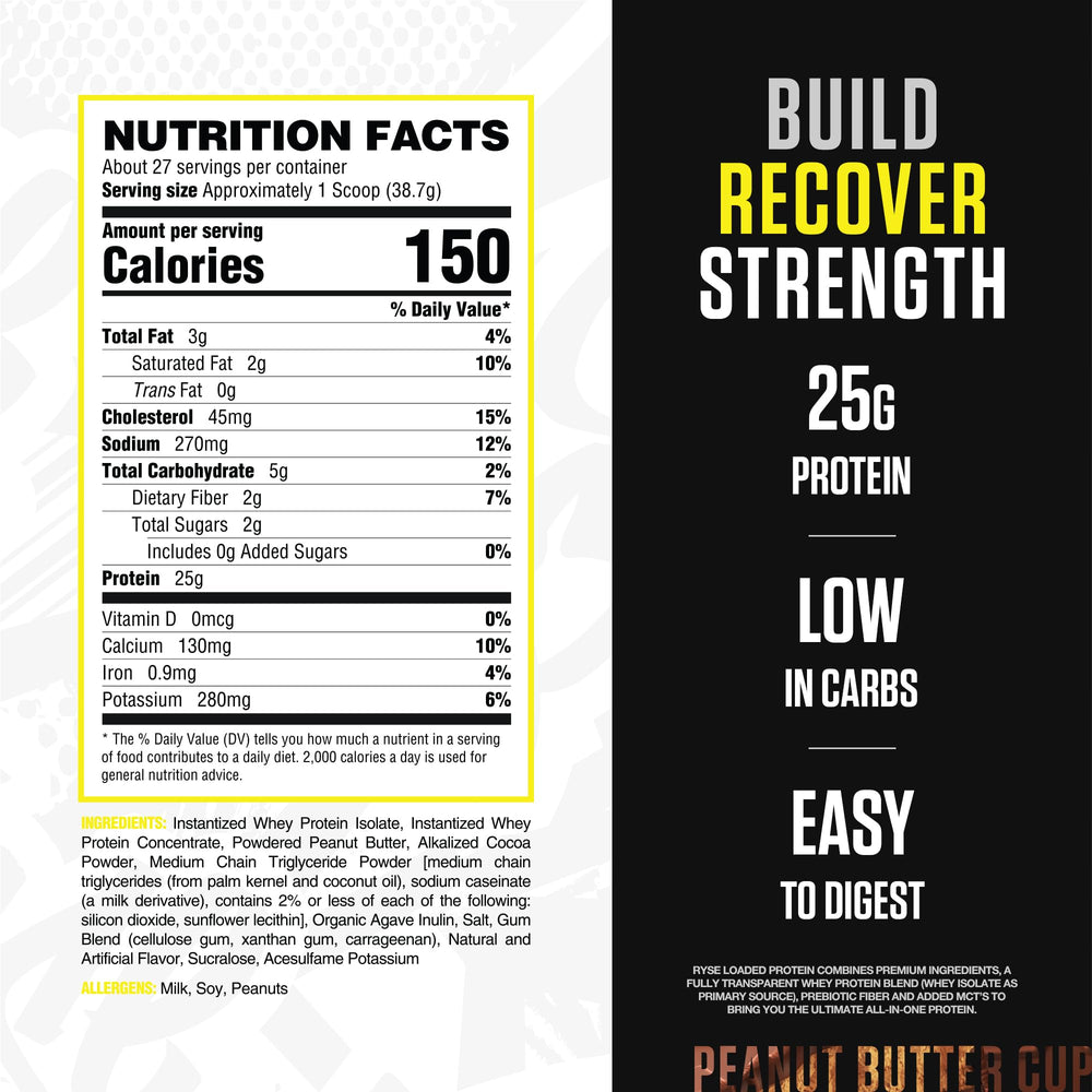 RYSE Up Supplements textura del polvo en primer plano para mezcla suave y sin grumos