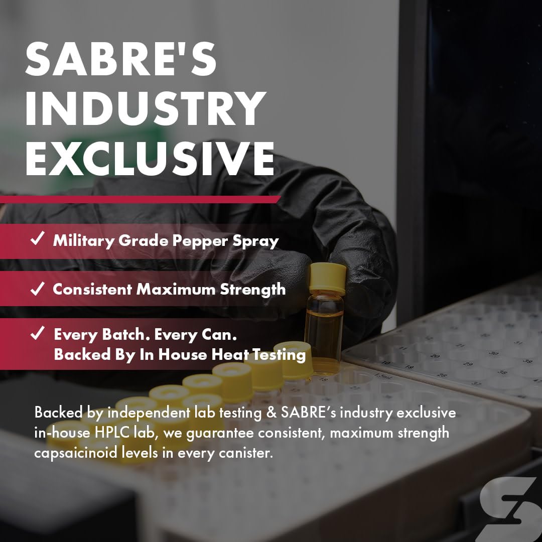 SABRE Crossfire comparación de tamaño mostrando portabilidad y conveniencia