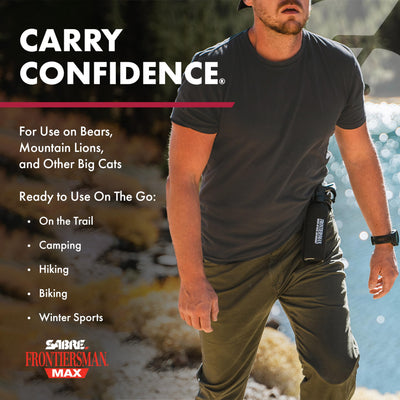 SABRE Frontiersman MAX label with EPA registration for verified wildlife deterrence