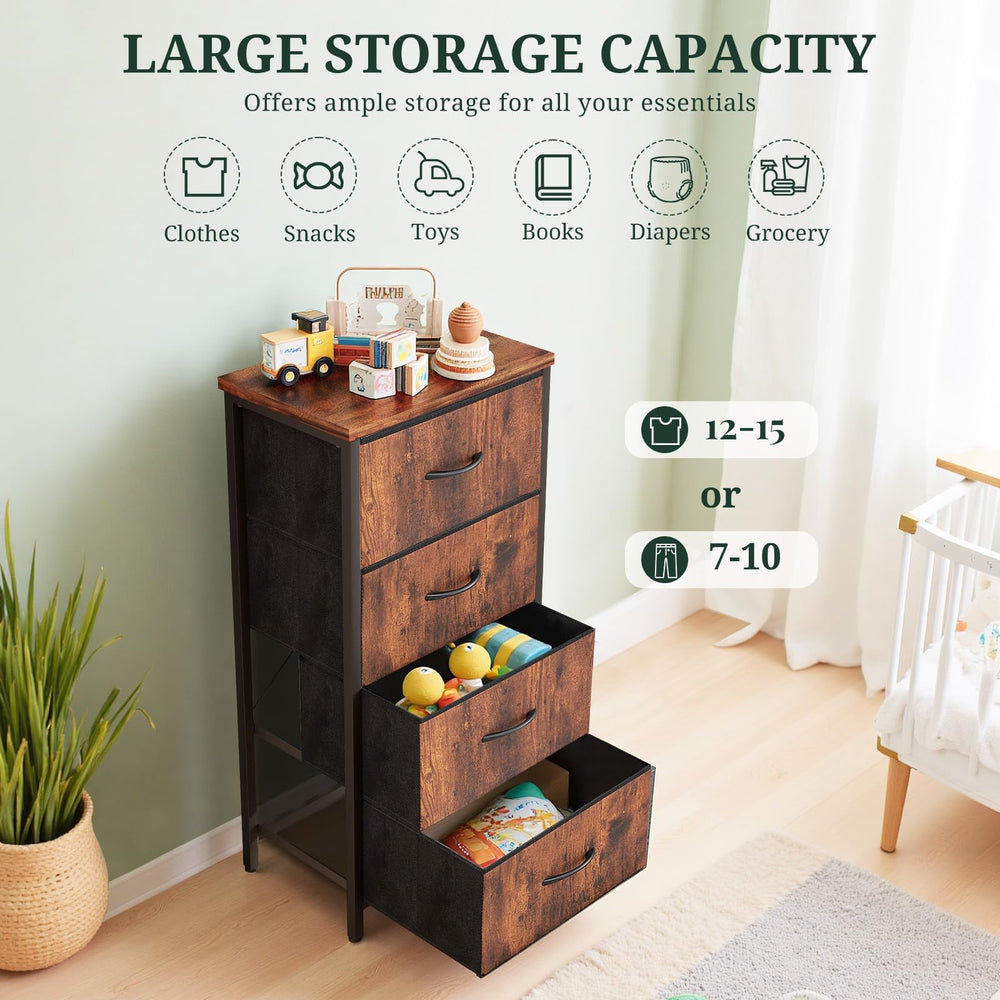 SageNest cómoda colocada en dormitorio pequeño optimizando espacio vertical