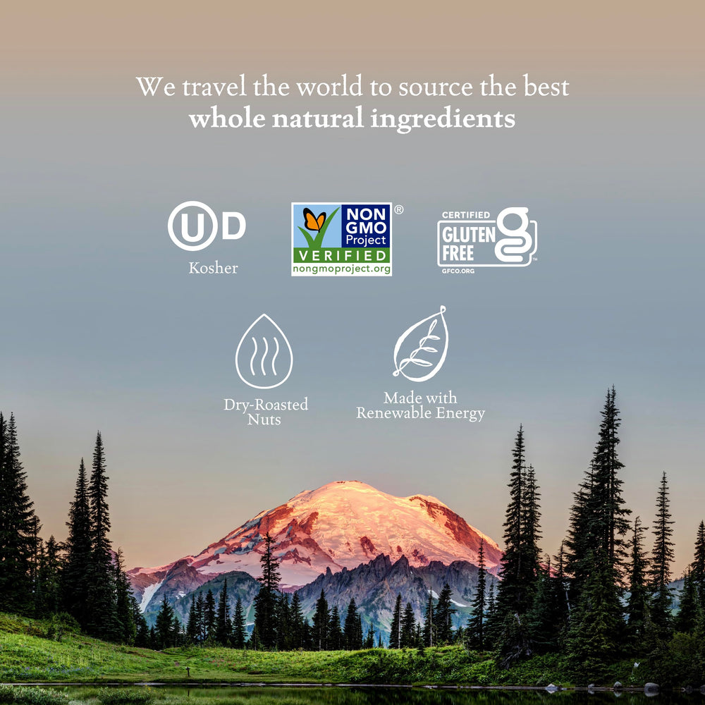 Sahale Snacks 4 oz pouch in hand illustrating portion size and on-the-go convenience