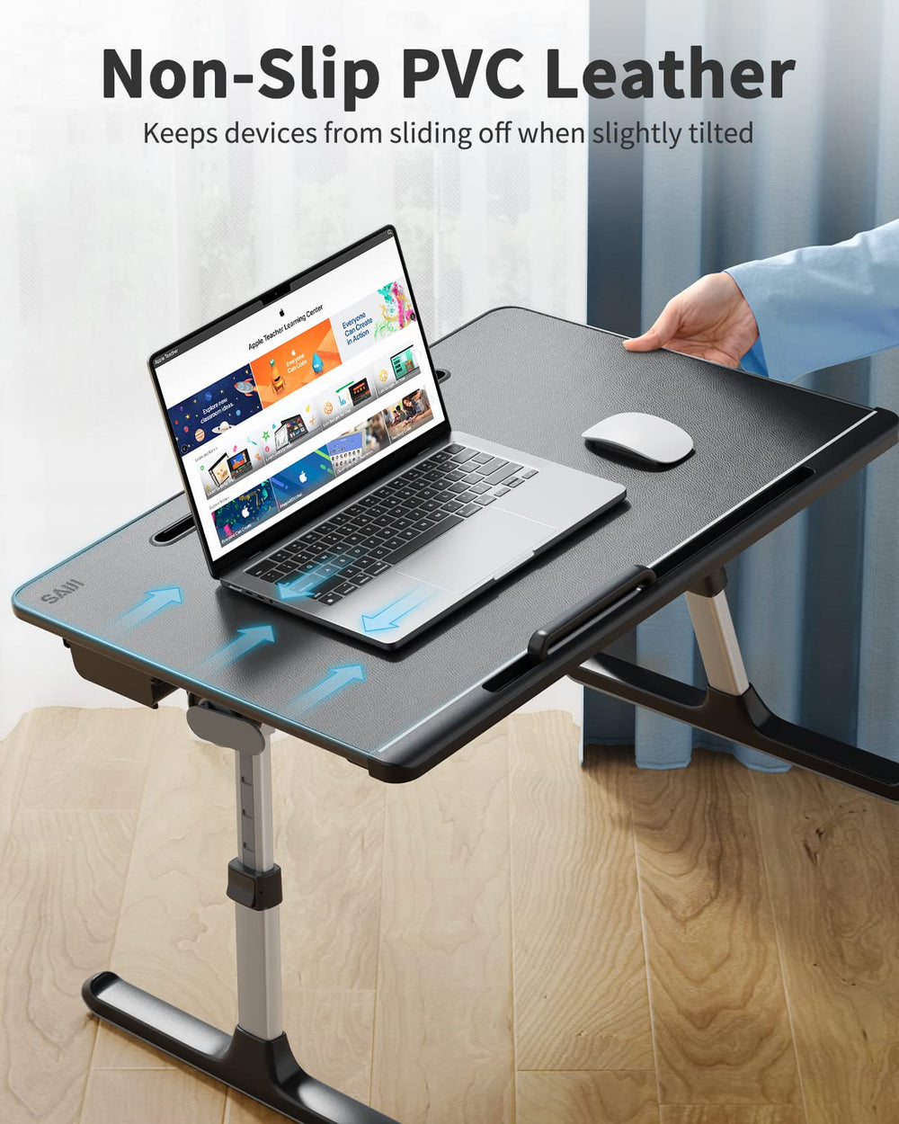 SAIJI open drawer with laptop stopper and detachable mouse pad organized