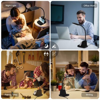 Sailstar next to notebook illustrating lamp size and space-saving benefit