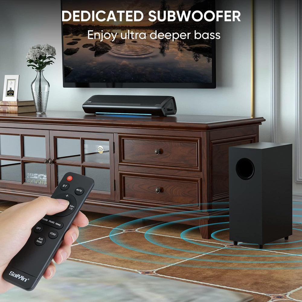 Saiyin subwoofer detalle del cono para graves profundos